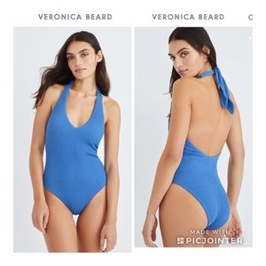 VERONICA BEARD Salis Ribbed One-Piece Swimsuit